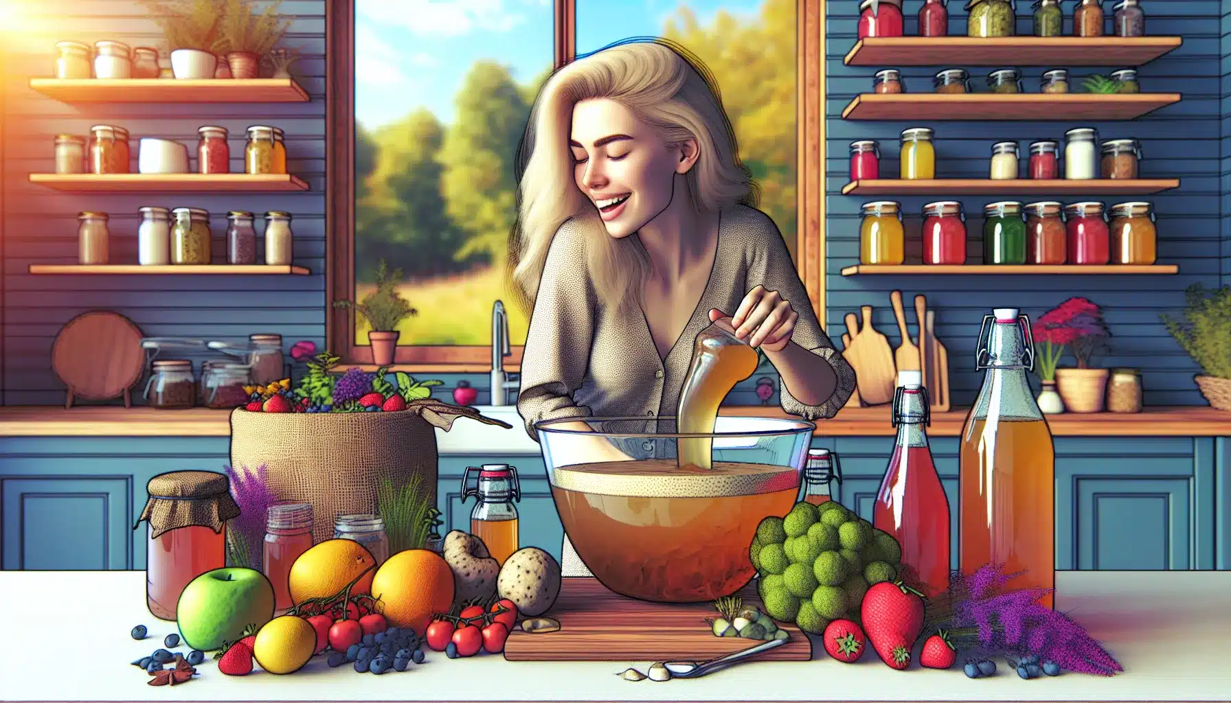 Hvordan lage din egen kombucha med ferske ingredienser – enkel guide til hjemmelaget kombucha