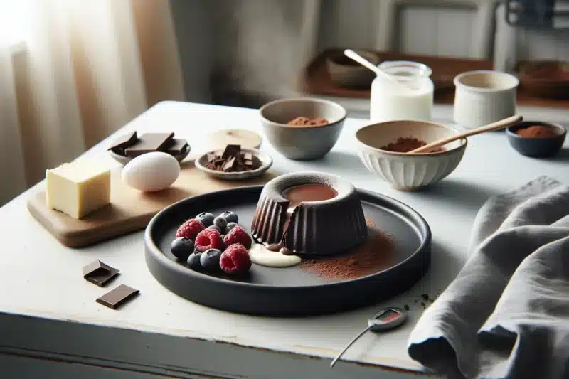 Oppskrift på hjemmelaget sjokoladefondant med naturlige ingredienser