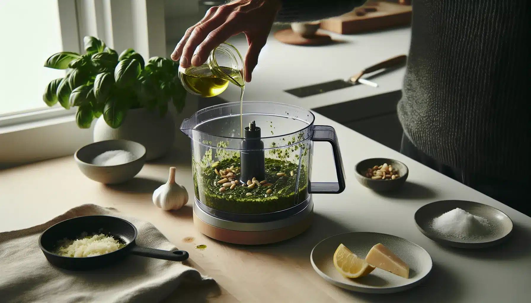 Hvordan lage hjemmelaget pesto på 5 minutter 3 Hvordan lage hjemmelaget pesto på 5 minutter – illustrasjon 2